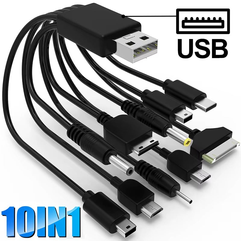 Câble Chargeur Multi Embout 10 en 1 Universel [20CM]