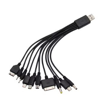 Câble Chargeur Multi Embout 10 en 1 Universel [20CM]