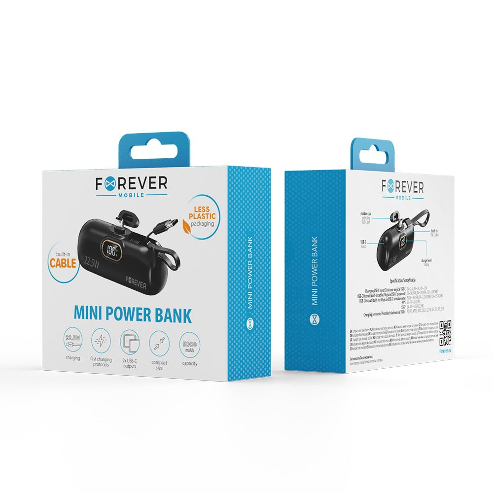 Batterie externe TYPE C USB-C – 5000 mAh – Charge rapide 22,5W